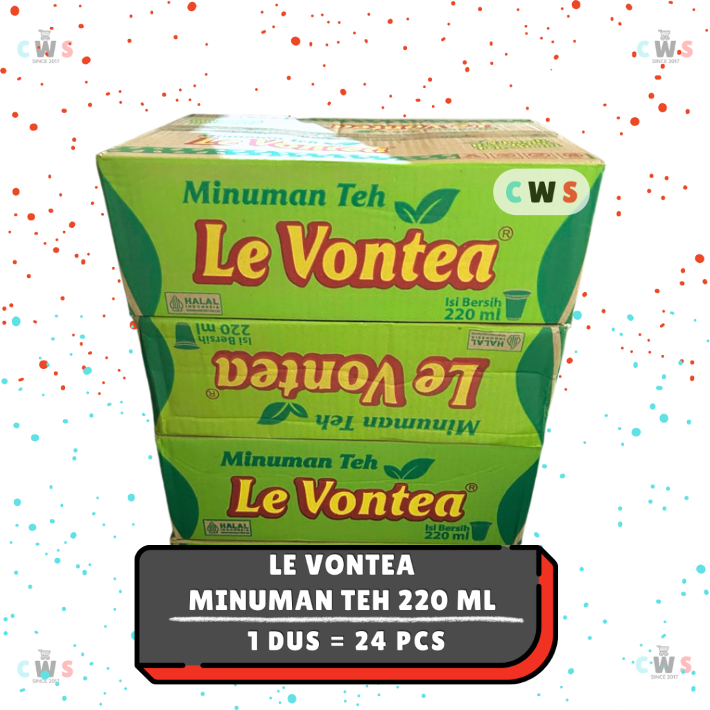 

LEVONTEA LE VONTEA Minuman Teh Asli Original Gelas Cup 220 ml - 1 Dus / 24 Pcs