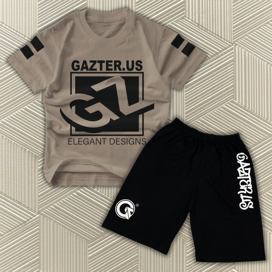 Setelan Baju Anak Laki-Laki ONE SET Celana Boxer  Distro Branded Premium Bahan Katun 24's Unisex