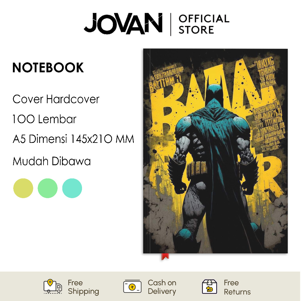 

Notebook Hardcover Custom Batman 5 Buku Tulis Catatan Note Agenda Planner Jurnal Diary Notebook Anime