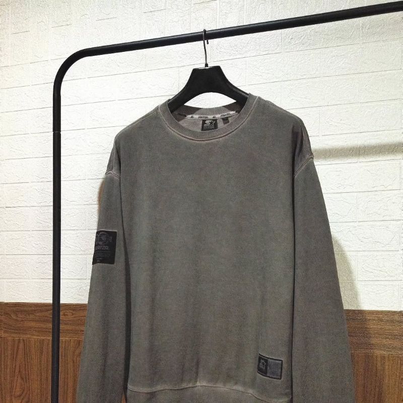 Starter Woven Logo Sanwashed Crewneck