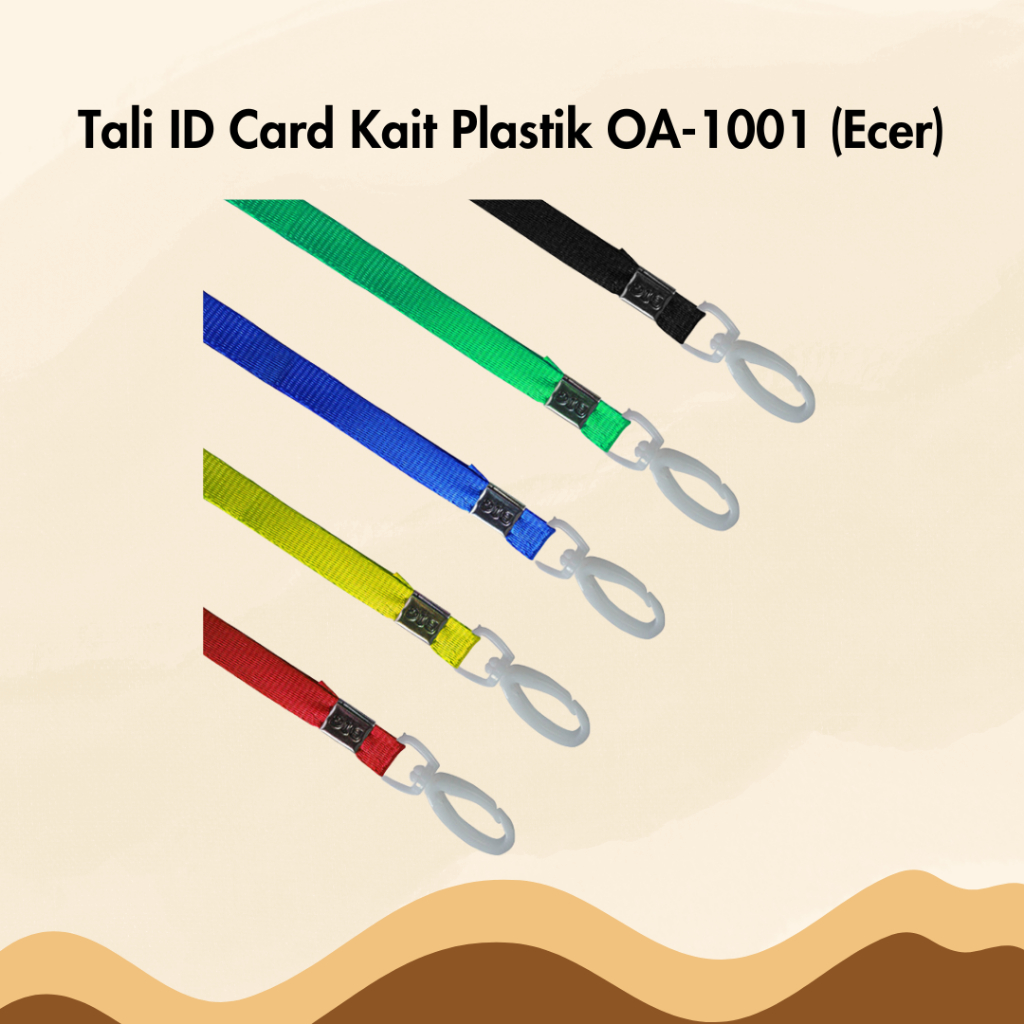 

Tali ID Card BIG Ecer Per Pcs Satuan Gantungan Lanyard Kait Pengait Plastik OA-1001