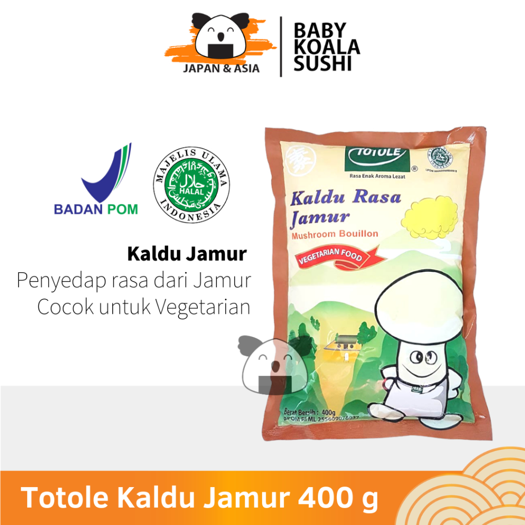 

TOTOLE Kaldu Vegan Kaldu Jamur 400 g Halal │ Import Mushroom