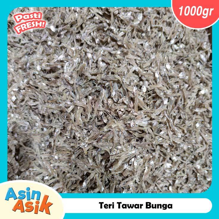

Ikan Teri Tawar Bunga Premium Kualitas Super Segar Fresh 1Kg