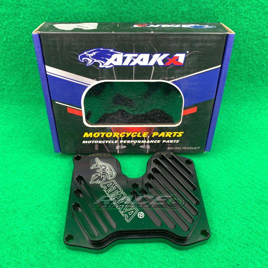 ATAKA RACING Cover Head CNC Hitam Tutup head Mx King Jupiter Mx Vixion R15 Xabre