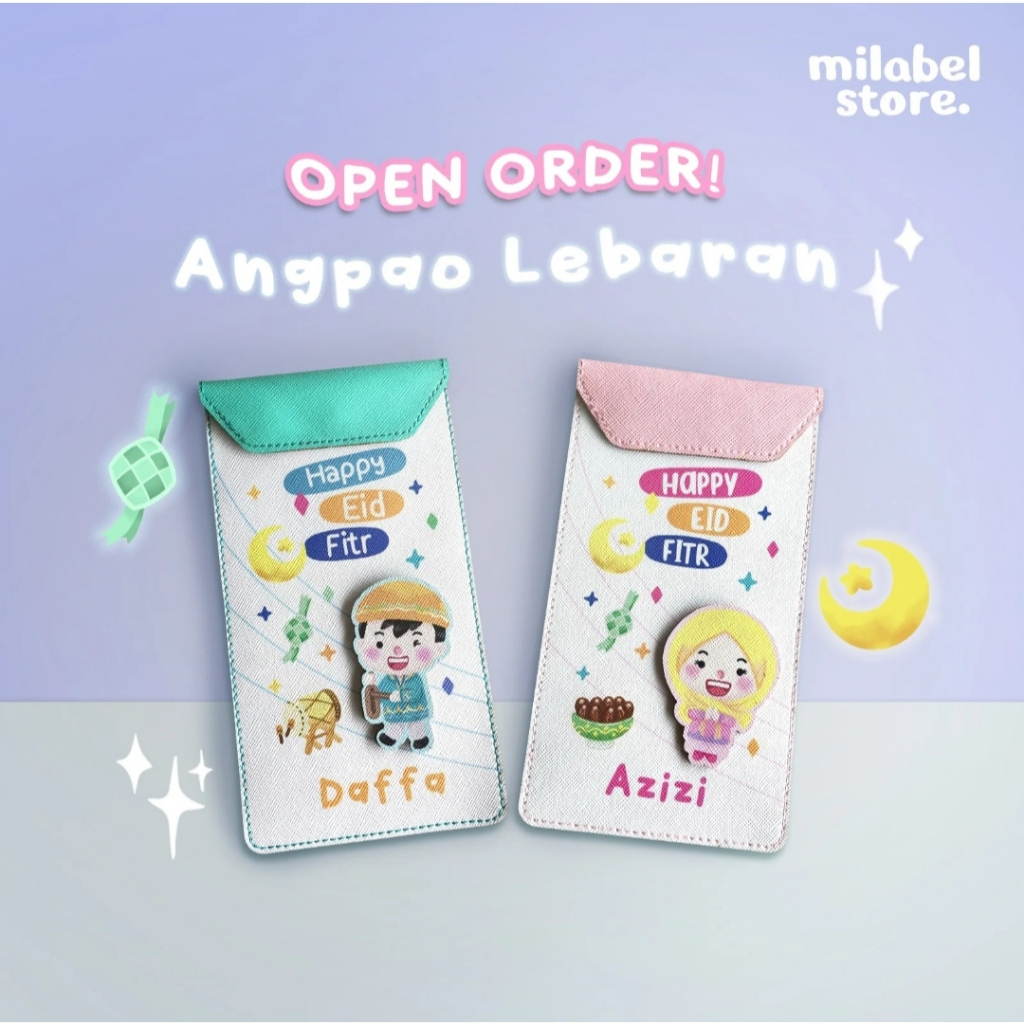 

MILABELSTORE - DOMPET LEBARAN EID EDITION 2025 FREE CUSTOM NAMA DAN DESIGN 3D