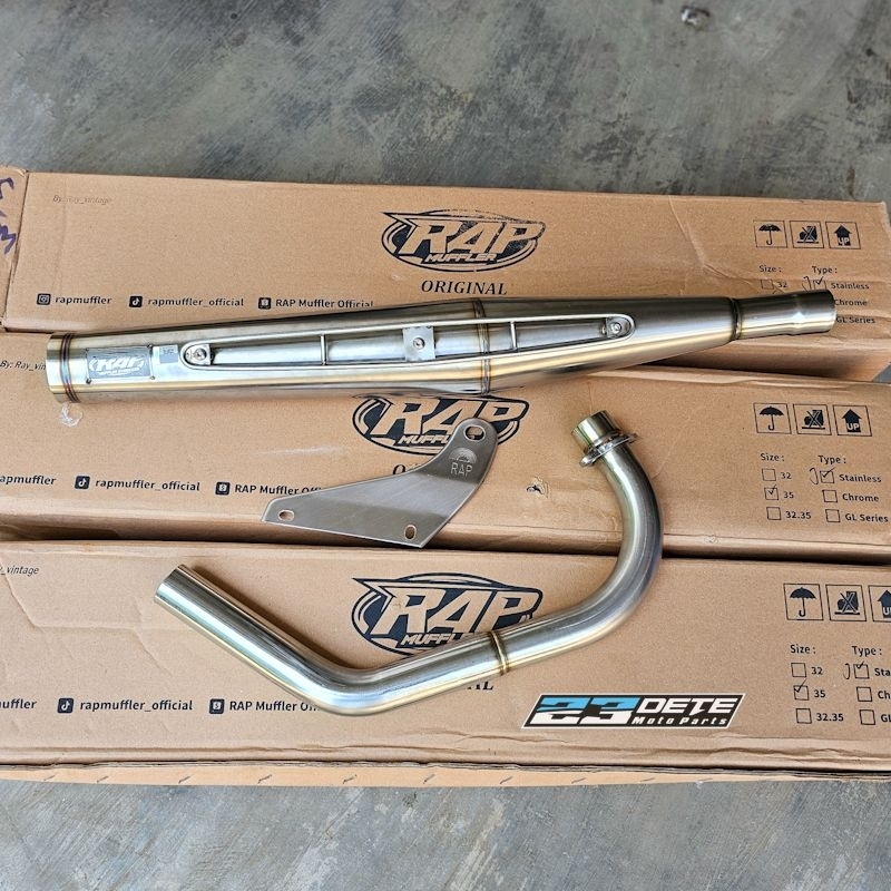 Knalpot kenalpot 125J krom dan stainless RAP PNP CB dan GL