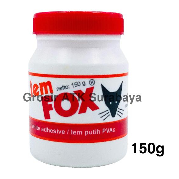 

LEM FOX BOTOL 150 / Fox Putih PVac Botol 150 gr gram Asli Original