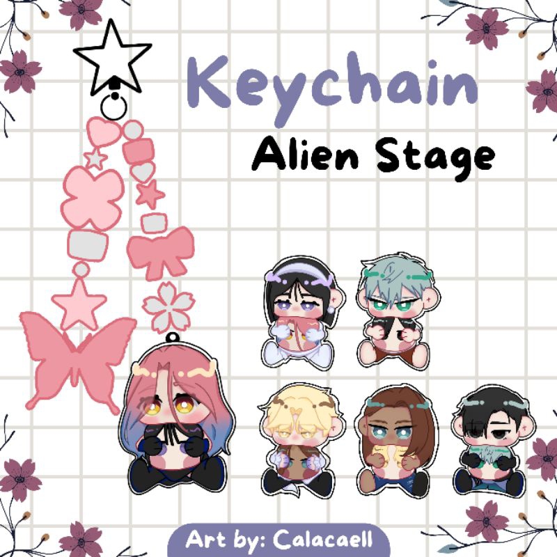 KEYCHAIN FAN MERCH ALIEN STAGE ALNST