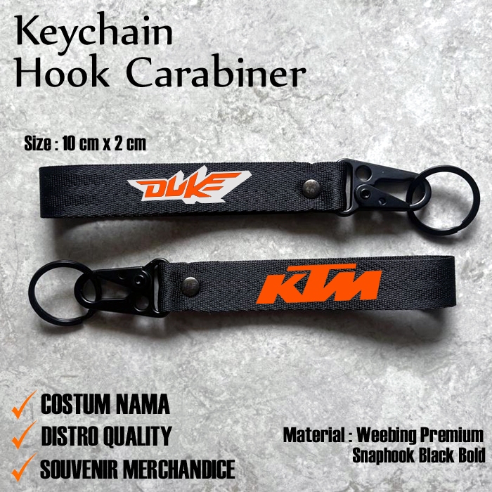 Gantungan Kunci Ktm Duke - Keychain Ktm- Carabiner Ktm Duke 200 - Gantungan Kunci Ktm Promo