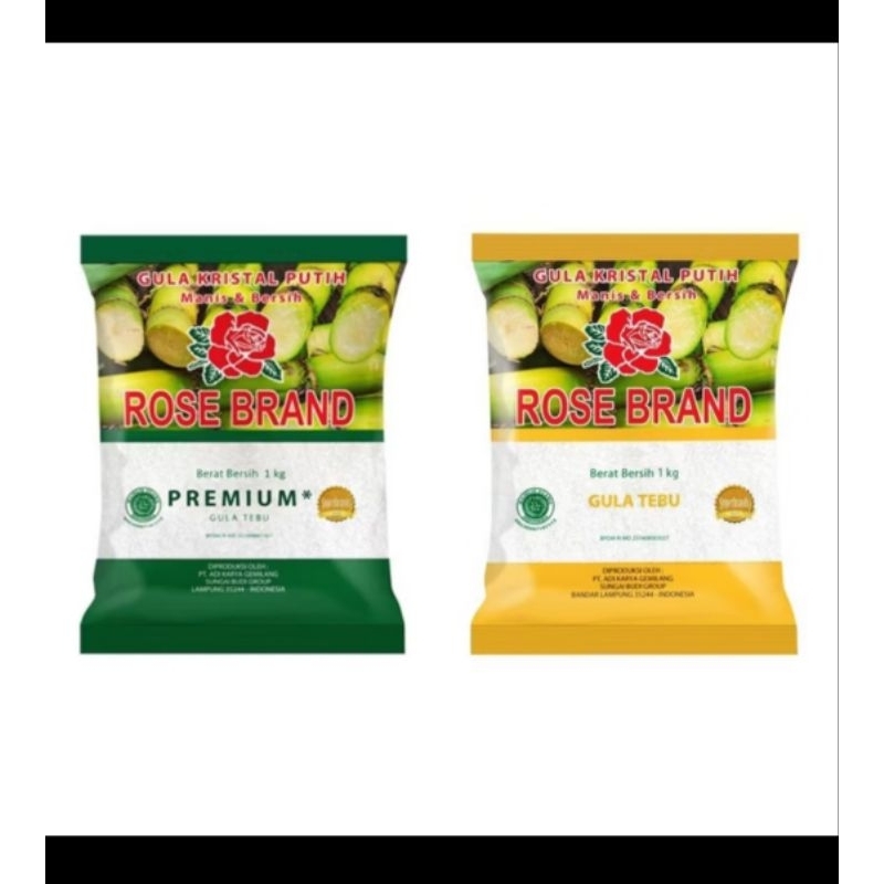 

gula rose brand premium dan kuning 1 kg