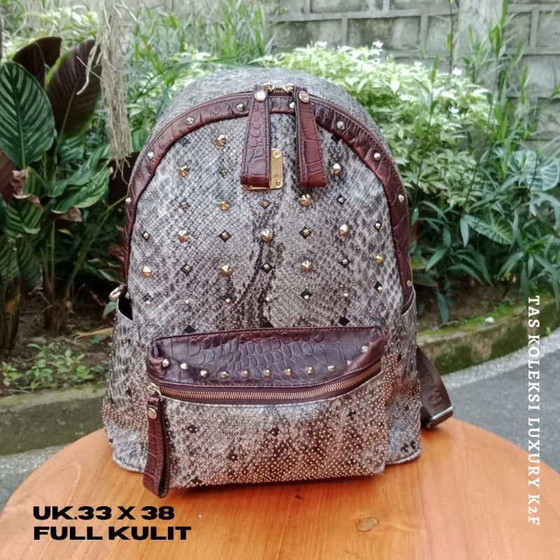 Ransel preloved MCM* kulit asli mulus