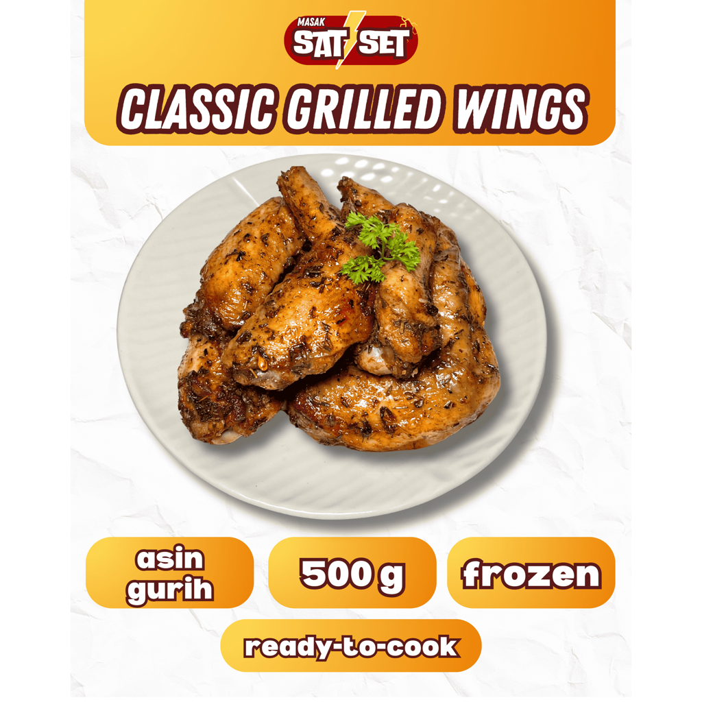 

CLASSIC GRILLED CHICKEN WINGS // SAYAP AYAM PANGGANG KLASIK