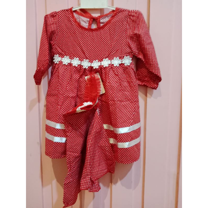 Baju muslim anak perempuan/ Dress bayi  3_ 6 bulan