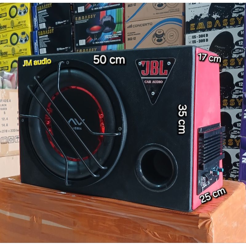Speaker BASS BOX 12inch (ACTIVE) AVX Z GEN 12 Doble Coil Max 600Watt (mobil). 12volt Universal