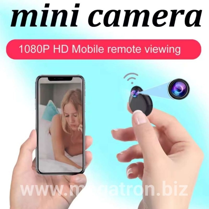 Wifi Spy Camera mini model kalung - Bisa liat live dari mana saja lewat HP - Night Vision