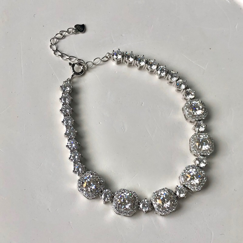 READY STOCK Moissanite Bracelet // gelang moissanite // gelang mosang