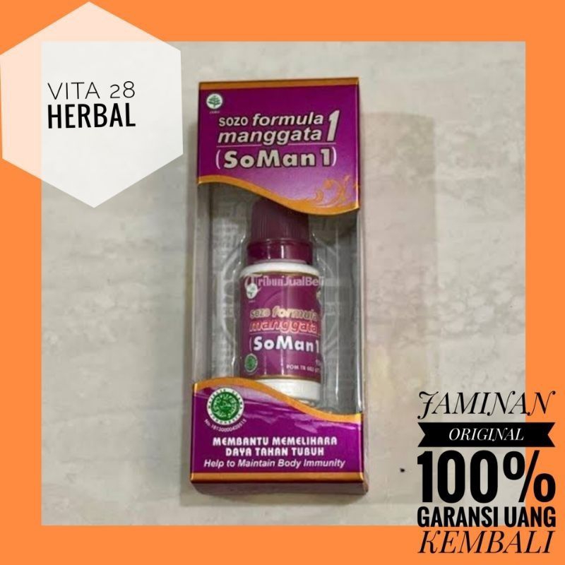 BIG RAMADHAN SALE  JAMU TETES 15 ML SOZO FORMULA MANGGATA 1 ORIGINAL | SOMAN 1 PLATINUM ASLI HERBAL 