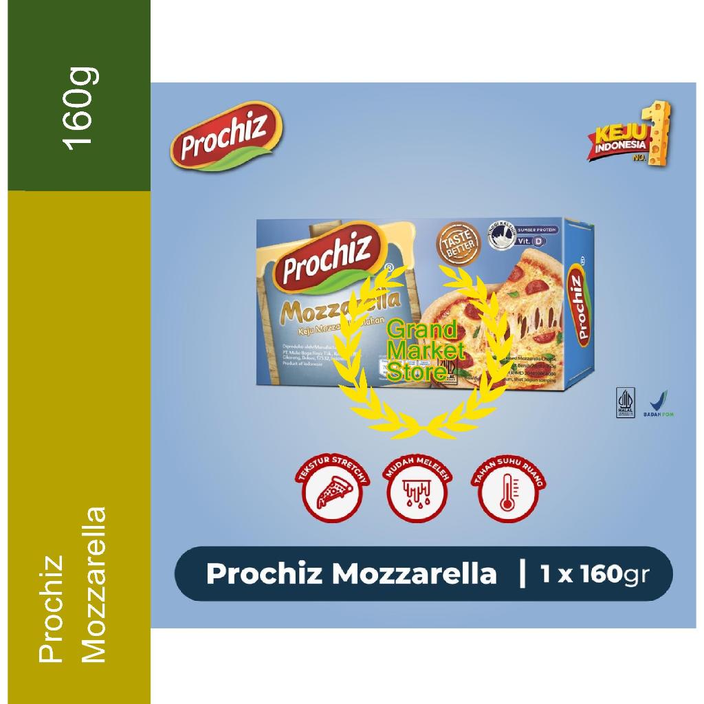 

Keju PROCHIZ Mozzarella 160 gr Keju Mozzarella Olahan Processed Mozzarella Cheese Keju Moza Prochis 160g
