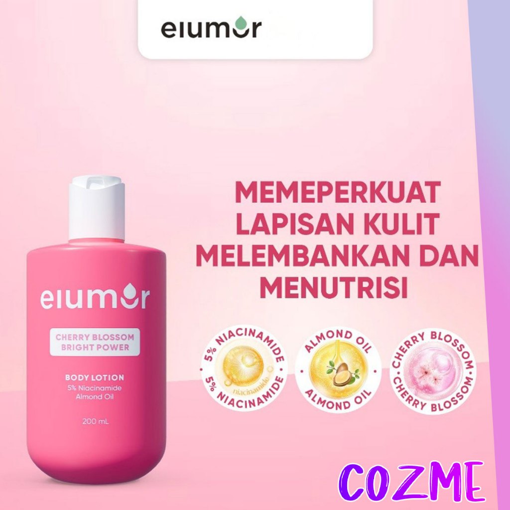 ELUMOR Body Lotion Cherry Blossom Bright Power 200mL