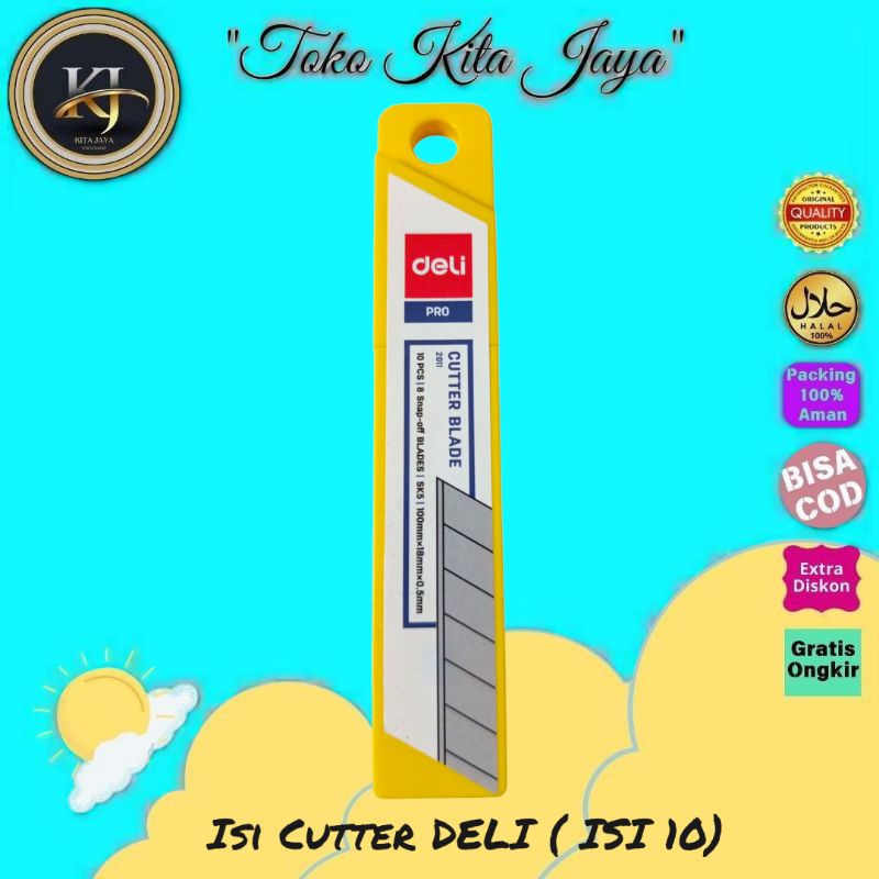 

Isi Cutter DELI (Isi 10)