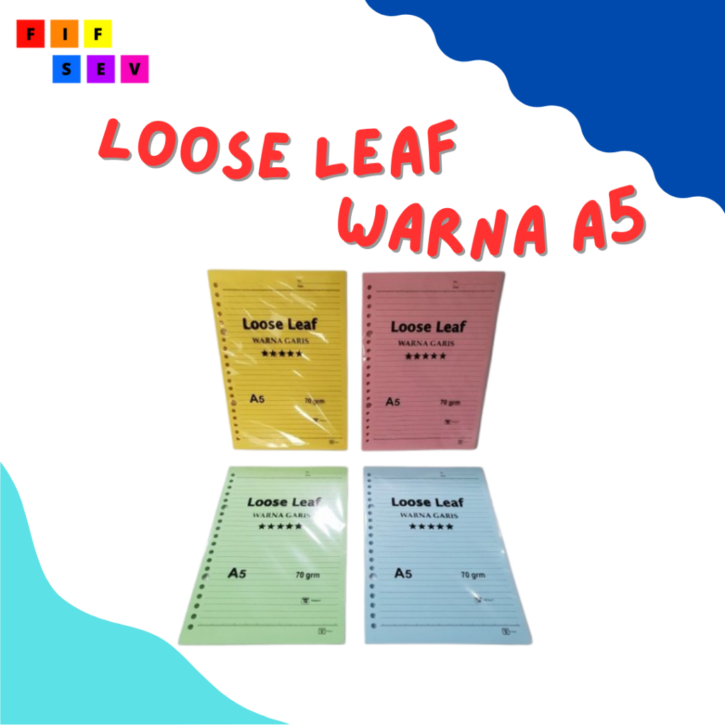 

Keras Binder Polos A5 Kertas Binder Garis A5 Isi Kertas File Binder Warna Garis A5 Loose Leaf Color Garis A5