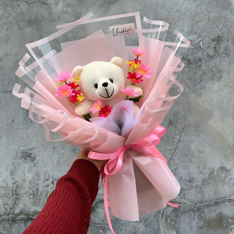 BOUQUET BONEKA | BUKET BONEKA BERUANG | BUKET WISUDA | BUKET | BOUQUET | HADIAH ULANG TAHUN | KADO C