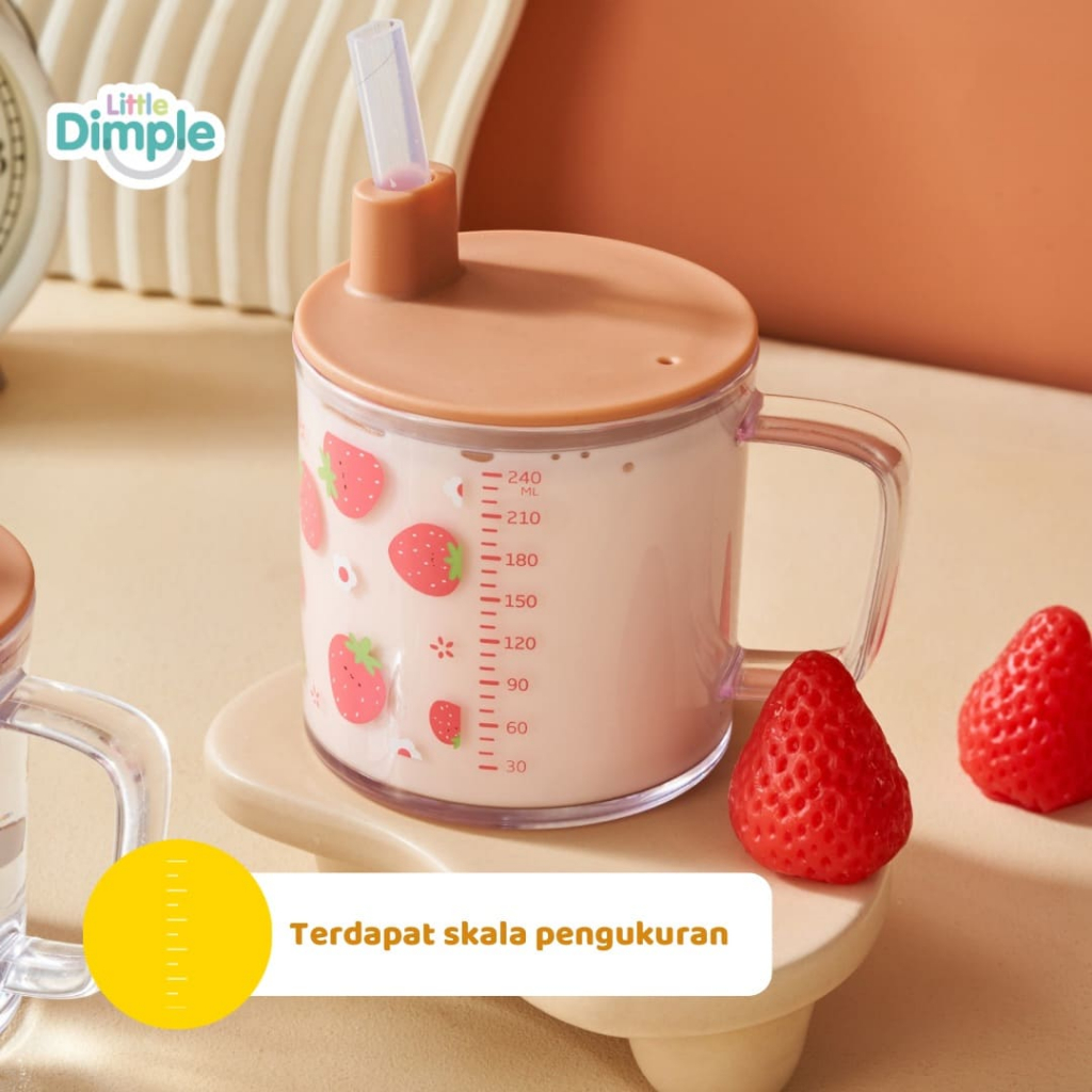 Little Dimple Multipurpose Milk Cup / belajar Minum Anak / Trainning Cup