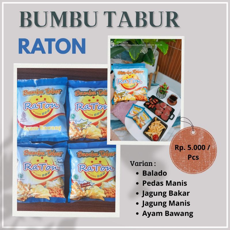 

BUMBU TABUR MAKANAN NON MSG 100gram HALAL MUI