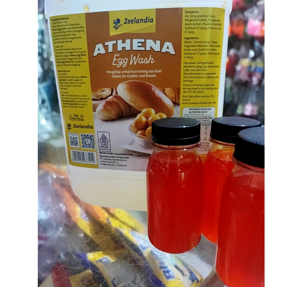 

EGG GLOSS / WASH Pengganti Kuning Telur / Olesan Nastar / Roti Merek ATHENA