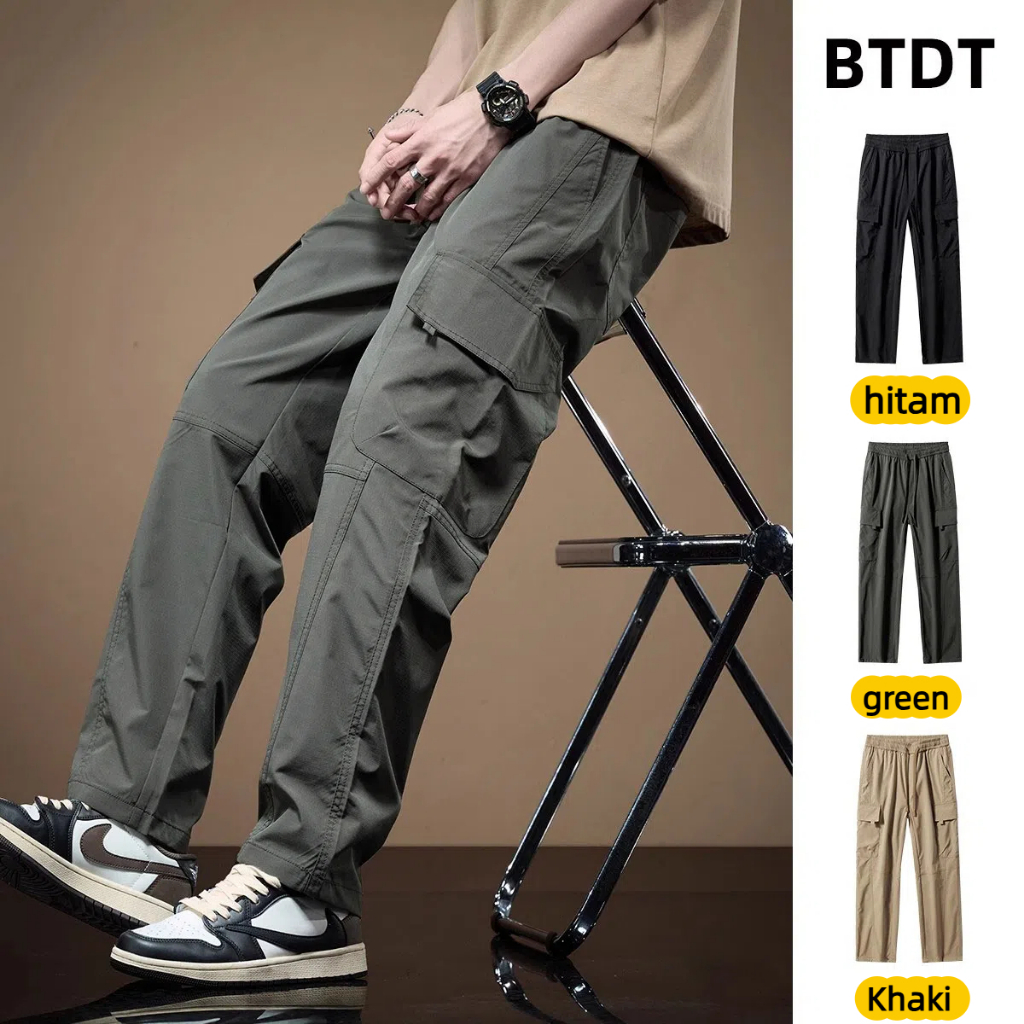 Celana panjang pria celana cargo panjang pria celana bahan pria baggy pants