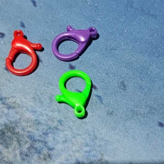 ring gantungan asesoris plastik lobster ukuran 25 x 15 mm - 1 pcs