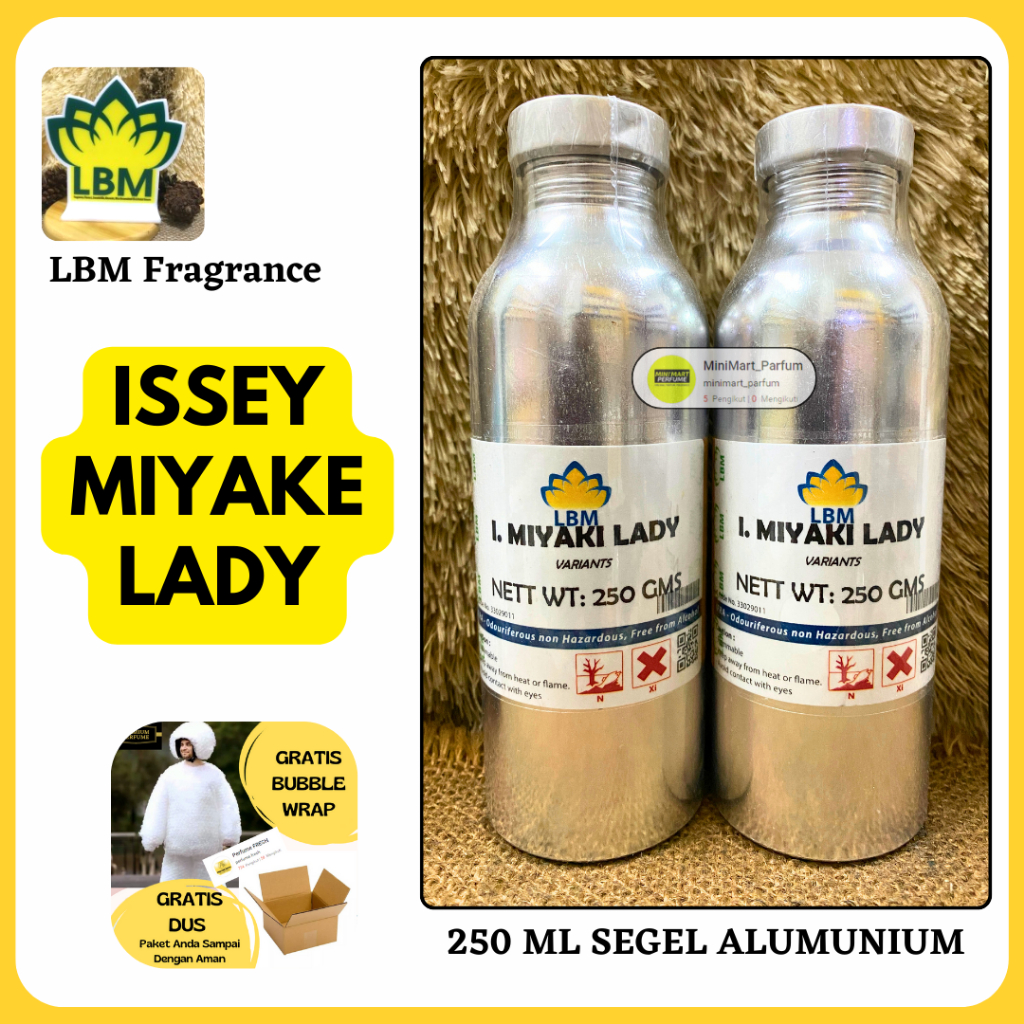 Bibit Parfum ISSEY MIYAKE Lady  ( 250 ML SEGEL Alumunium ) LBM Fragrance