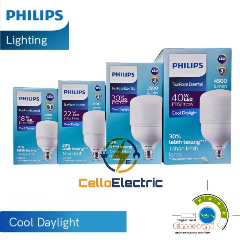 Led Philips TrueForce Essential 18w 22w 30w 40w - Lampu Philips Tforce Essential
