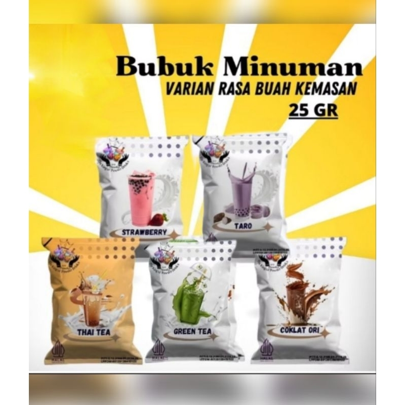 

BUBUK MINUMAN PREMIUM25 Gr, habisin stock