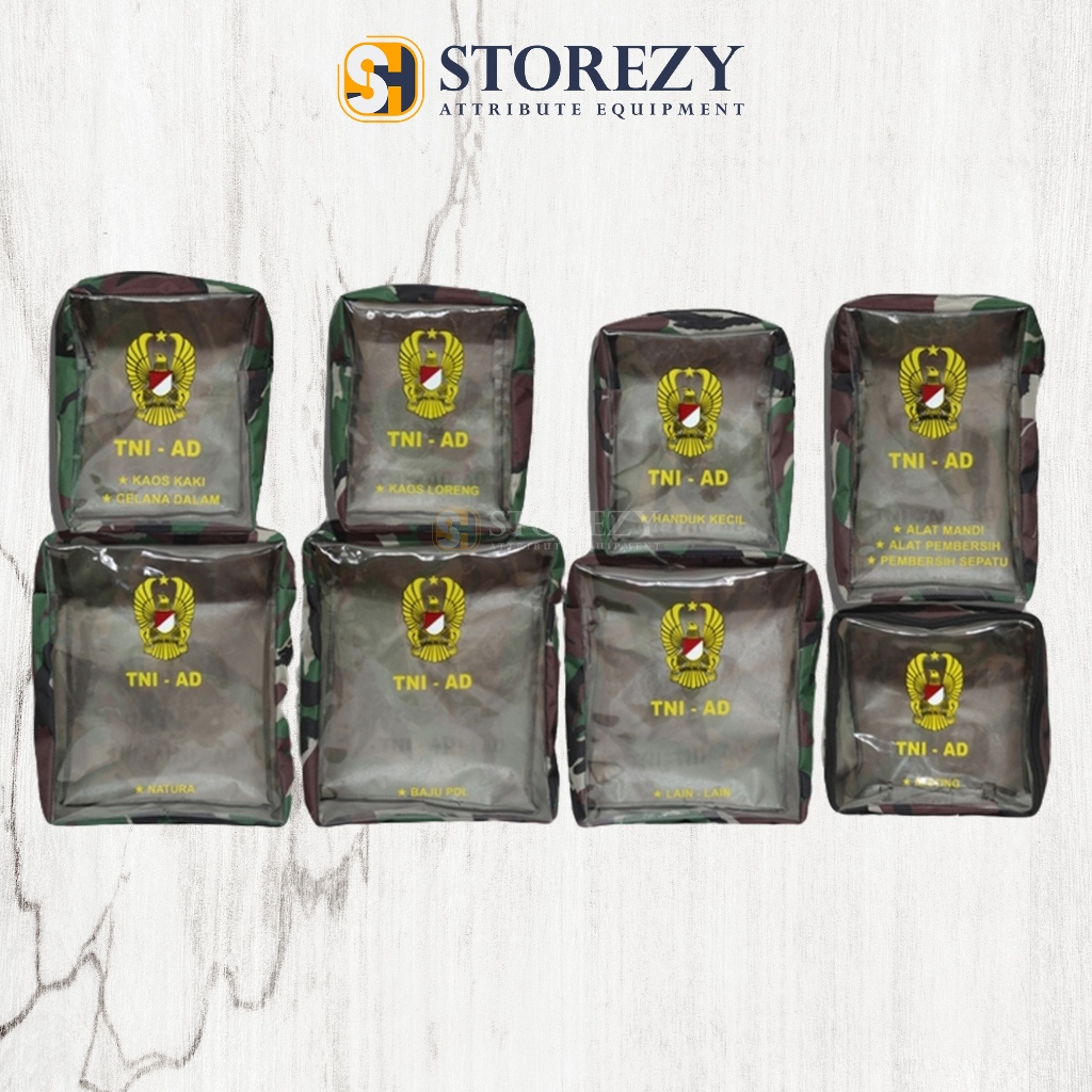 TAS PROTAP LORENG TNI AD 1 SET ISI 8 / TAS PROTAP TNI AD LORENG 1 SET ISI 8