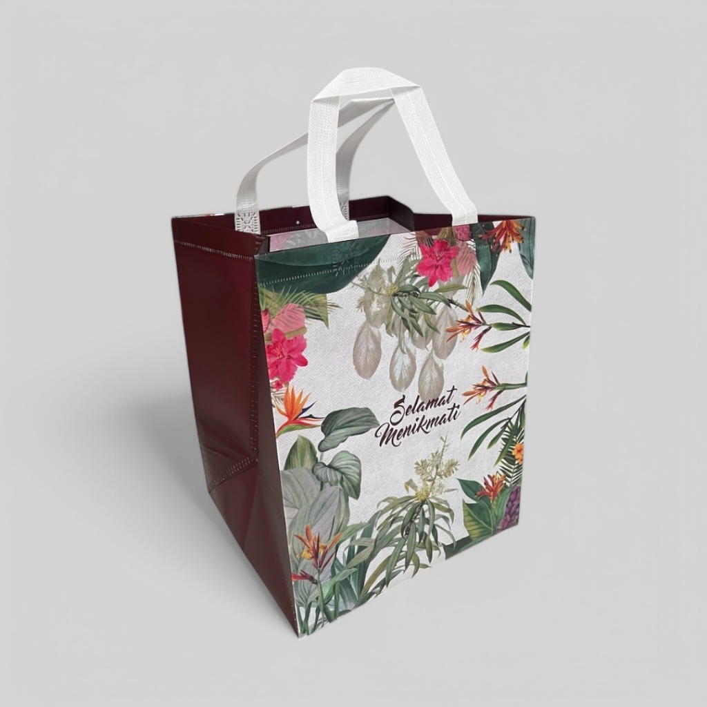 

(12 Pcs) PREMIUM Tas Hajatan Laminasi Box Nasi 22x22 cm (R10B)