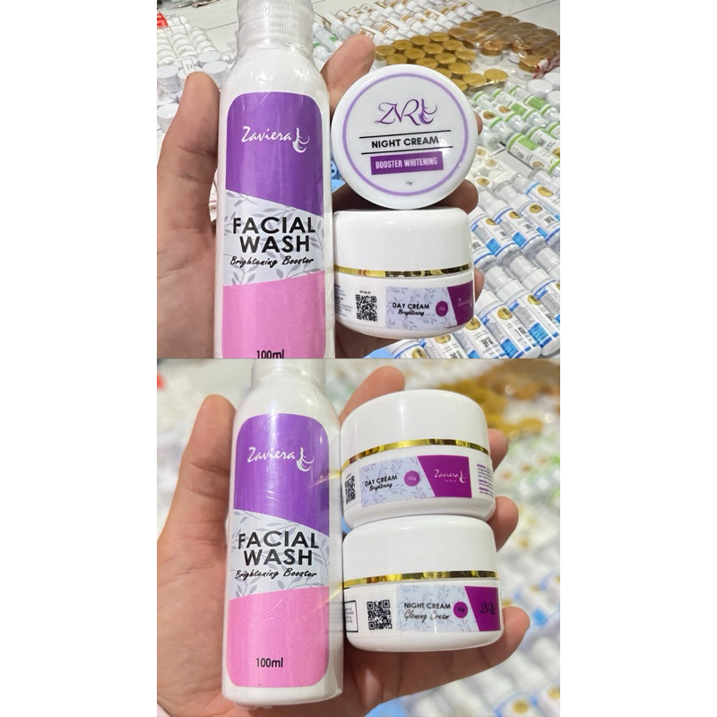 PAKET WHITENING CREAM PEMUTIH WAJAH BER BPOM ZAVIERA SKINCARE