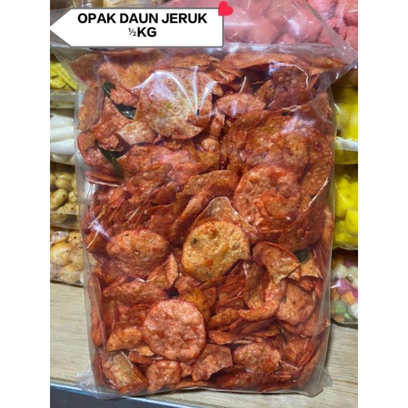 

SNACK OPAK DAUN JERUK 500 GRAM