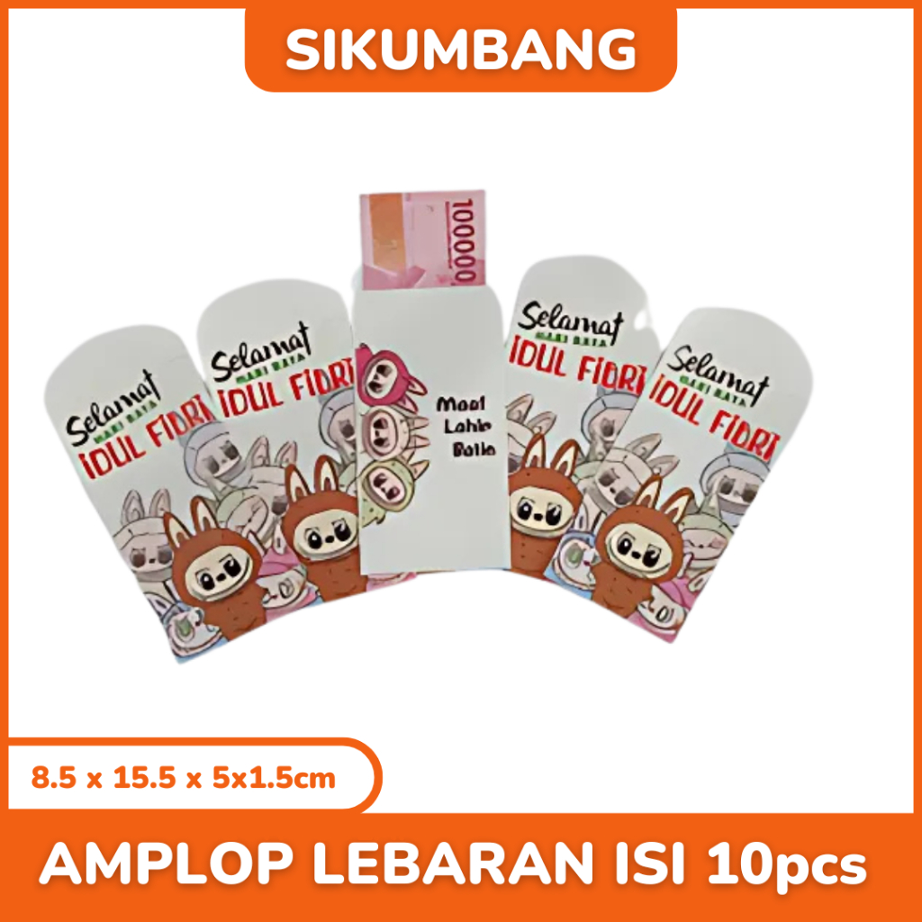 

Amplop Lebaran Idul Fitri 2025 Motif Lucu Kartun/Mesjid Isi 10pcs