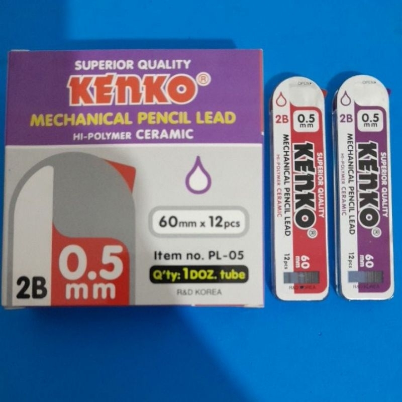 

Refill anak pensil mekanik kenko 0.5mm 2B