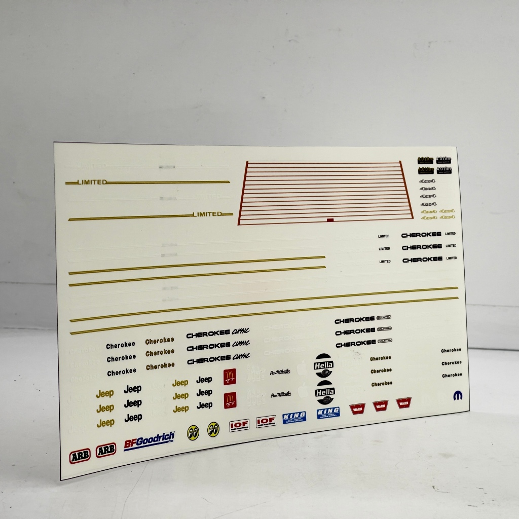 Sticker RC MN78 Cherokee Sticker Detailing