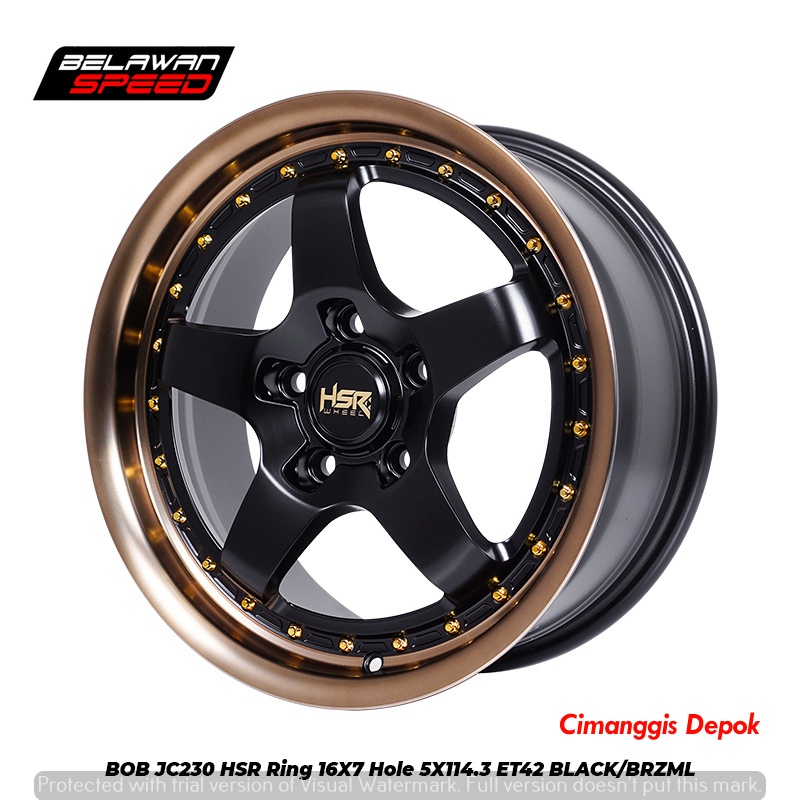Velg Mobil HSR BOB Ring 16 Untuk Grandmax Rush Terios XOVER Xpander Stargazer Ertiga
