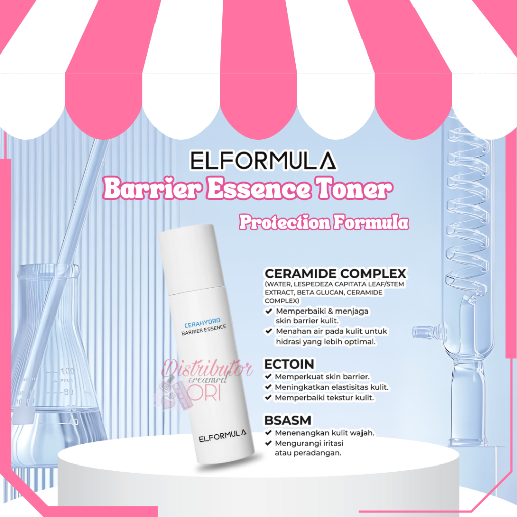 ELFORMULA CeraHydro Barrier Essence Toner Pencerah Wajah Intensive Barrier Repair and Protection For