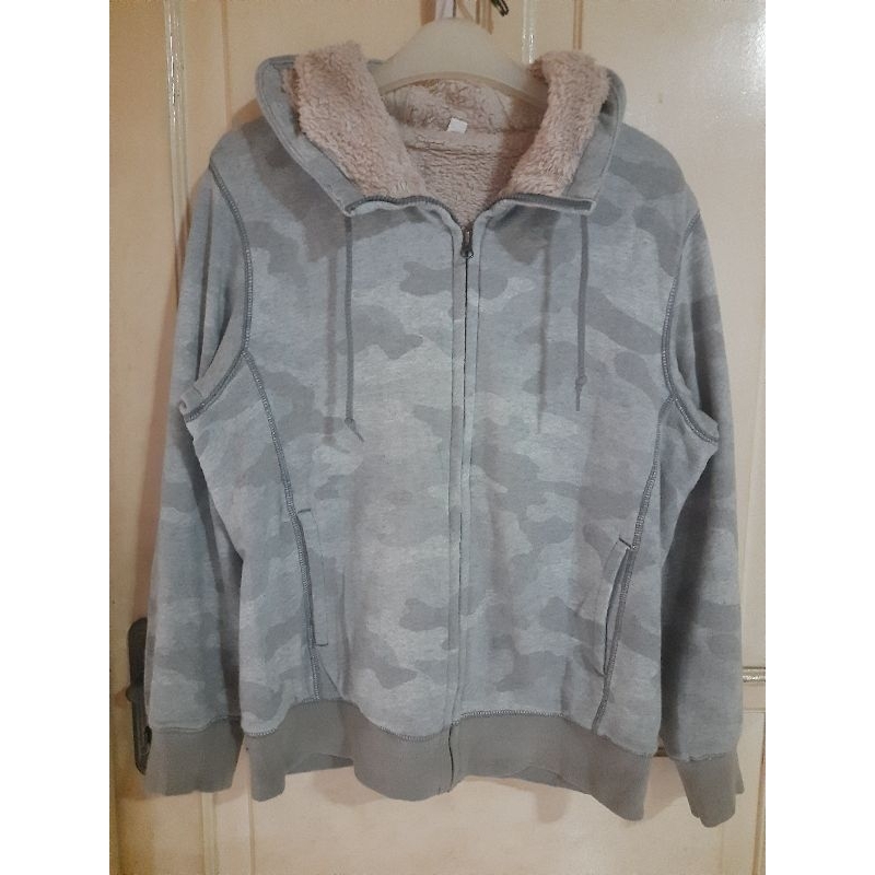 Hoodie Uniqlo Camo Sherpa