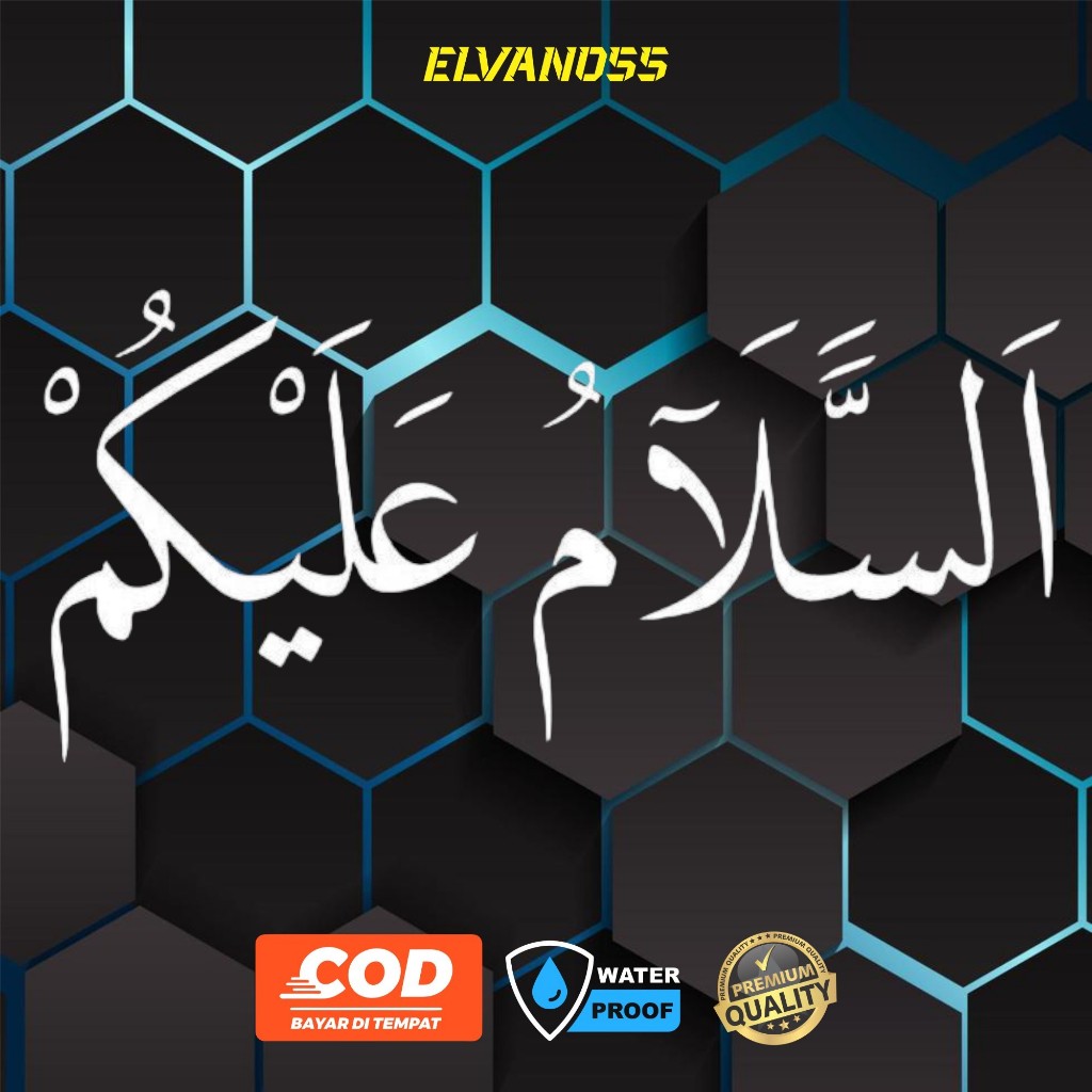 

STICKER CUTTING STIKER KALIGRAFI ASSALAMUALAIKUM FREE CUSTOM DESAIN