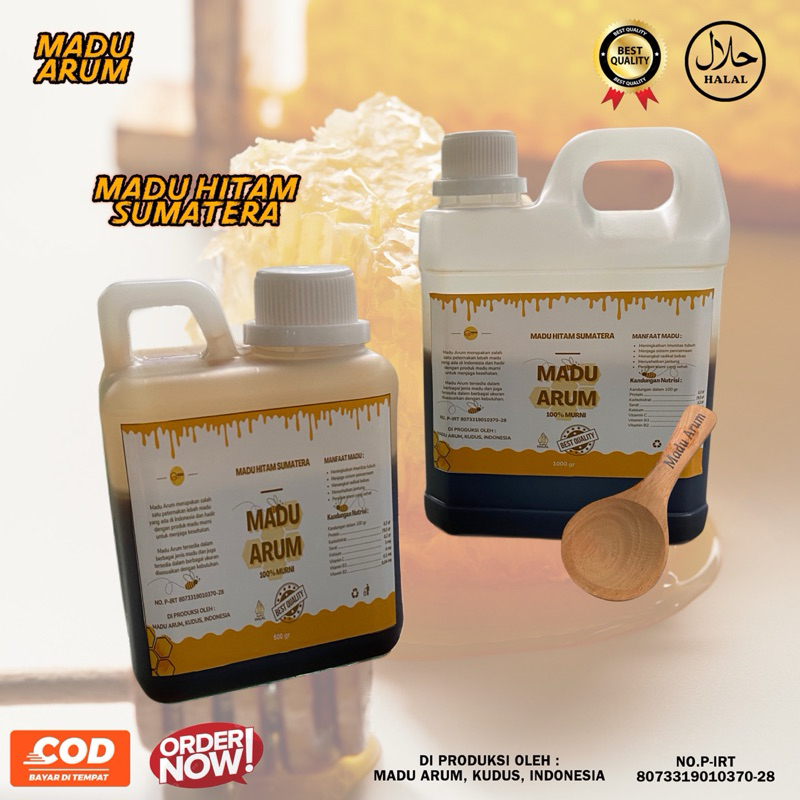 

MADU HITAM SUMATERA 100% MURNI ORIGINAL DARI MADU ARUM KUDUS