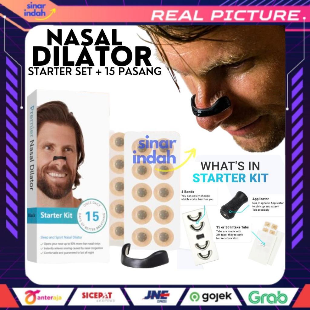 Nasal Dilator Magnetic Patch Nose Dilator Starter Set 15 pasang Alat Bantu Olahraga pelega pernafasa