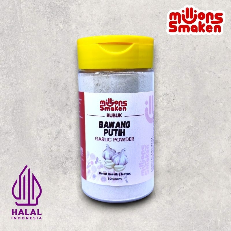 

Bawang Putih Bubuk / Garlic Powder Premium Bumbu Rempah 100% Original 50 Gram - Millions Smaken