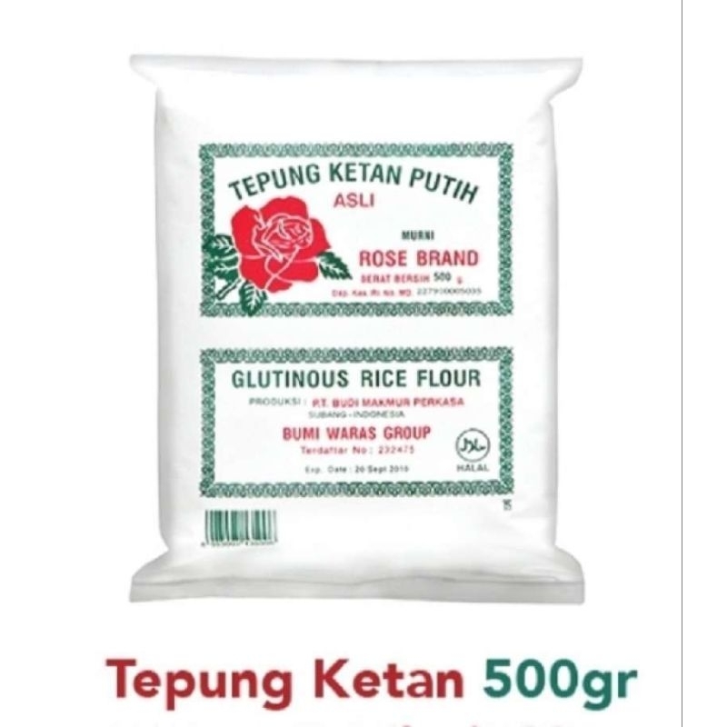 

TEPUNG KETAN PUTIH ROSE BRANG KEMSAN 500 GR