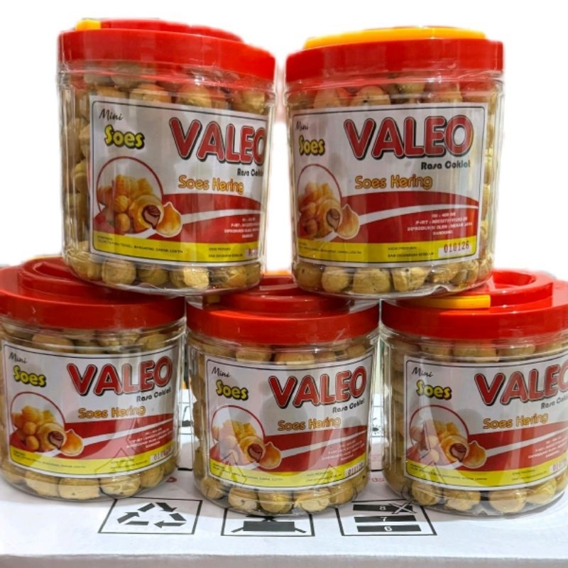 

soes valeo 400 gr 1 dus 6 toples soes coklat